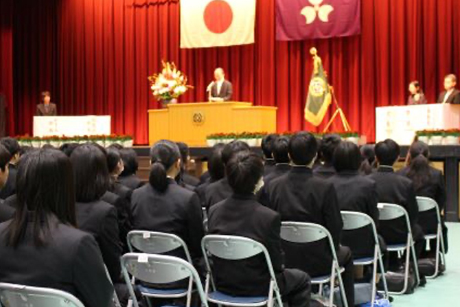 入学式の様子